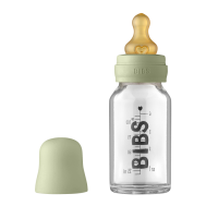 BIBS Baby Glass Bottle Complete Set 110ml Sage