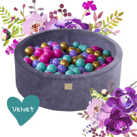 MeowBaby® Baby Foam Ball Pit 30cm, Model Flower