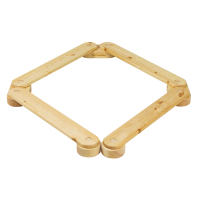 Wooden Balance Beam natural 4 elements