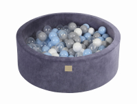 Ball Pit Dark Grey with 200 balls VELVET