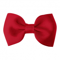 Small Bowtie Bow – Alligator Clip – Scarlet